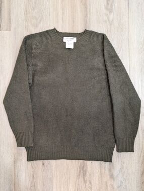 Gran Sasso 100% Virgin Wool Sweater – Olive Green – Size Large